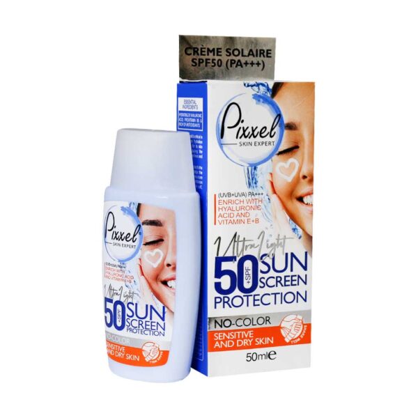 ضدآفتاب بی رنگ SPF 50پوست خشک تانرمال پیکسل - تصویر 1