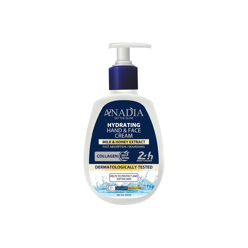 انادیا شیر وعسل کرم آبرسان دست و صورت شیر و عسل انواع پوست آنادیا - تصویر 1