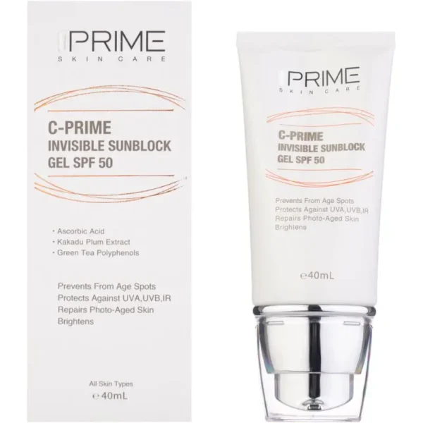 ژل ضد آفتاب بی رنگ پرایم SPF 50 مدل C-PRIME - تصویر 1