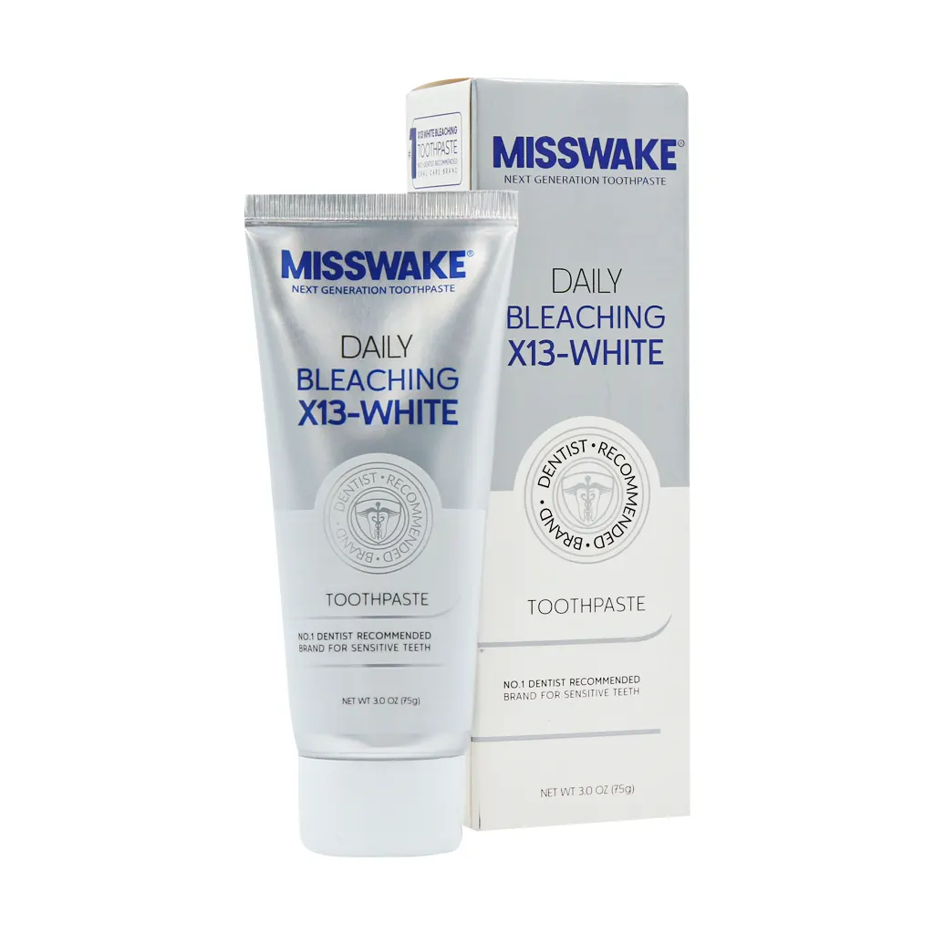 Miss-wake-Bleaching-Toothpaste-75-g خمیر دندان سفید کننده روزانه بیلیچینگ میسویک - تصویر 1