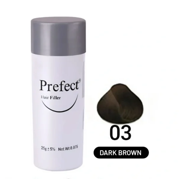پودر پر پشت کننده مو پرفکت شماره PREFECT DARK BROWN 03 - تصویر 1