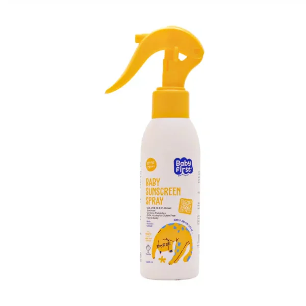 اسپری ضدآفتاب کودکان بیبی فرست SPF50 حجم 150 میلی لیتر - تصویر 1