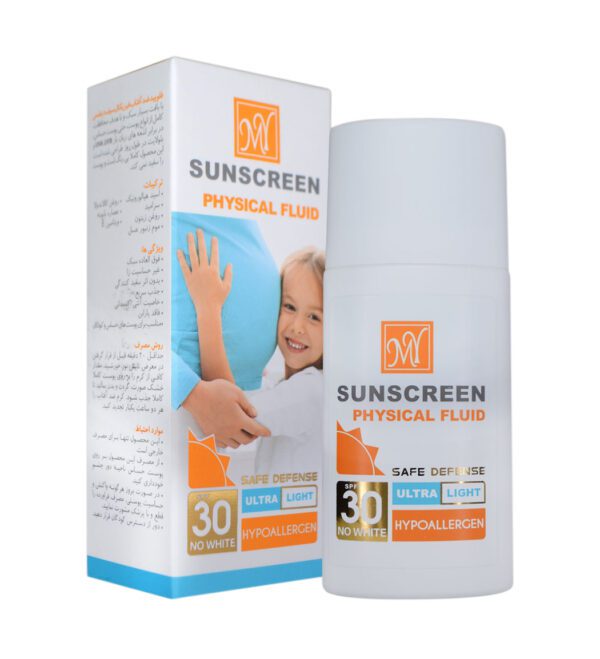 فلوئید ضد آفتاب بی رنگ فیزیکال مای مدل سیف دیفنس SPF 30 - تصویر 1