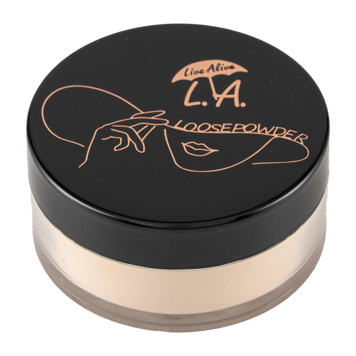 0102184-2025822183037246 پودر فیکس رنگی ال ای L.A شماره01 وزن 18گرم - تصویر 1