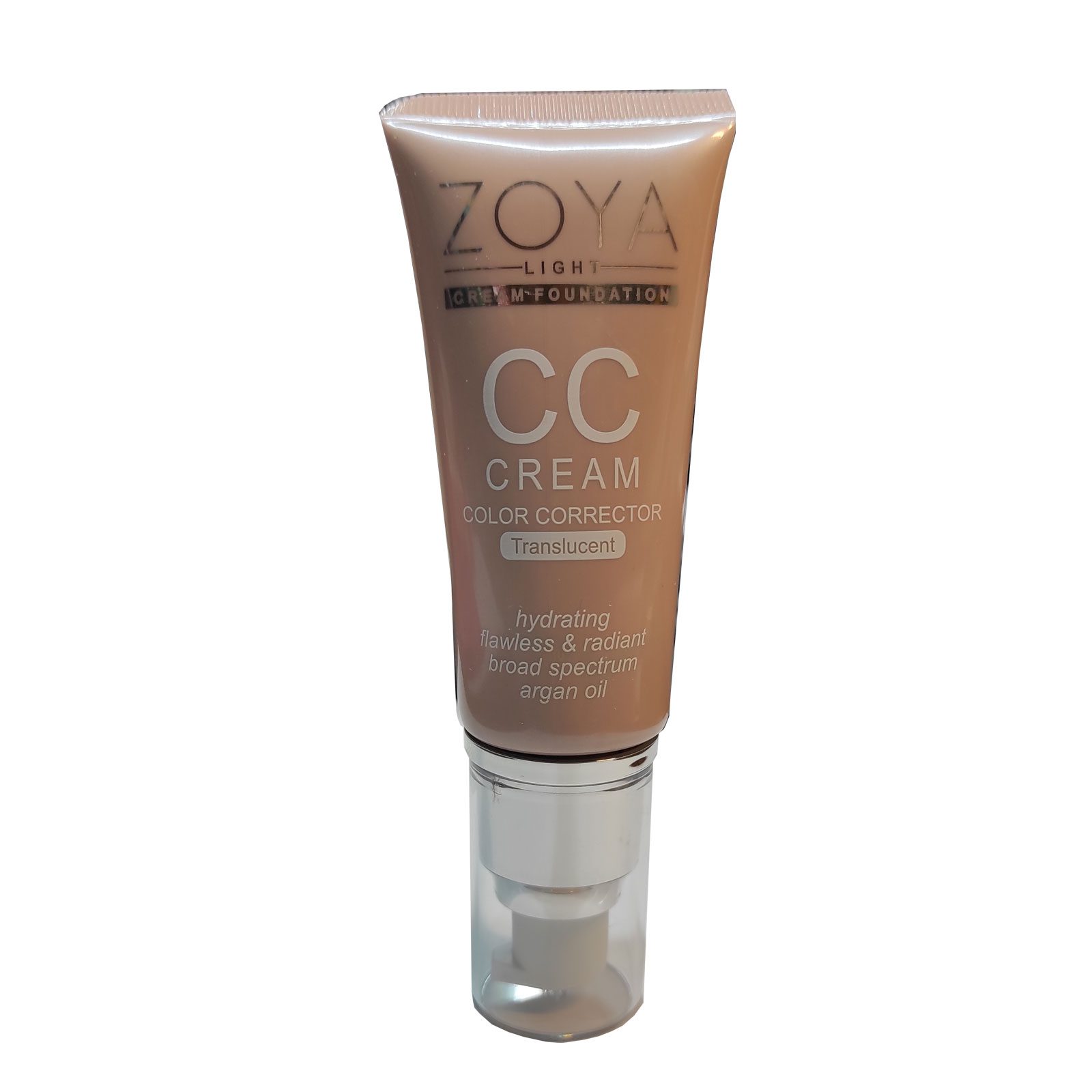 کرمپودر پمپی CC زویا کرم پودر CC زویا شماره zcc04حاوی روغن آرگان حجم ۳۰ میلی لیتر - تصویر 1