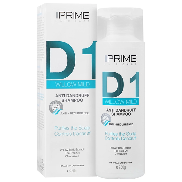 16425012031202572111 شامپو ضد شوره ملایم D1 پرایم حجم 250میلی لیتر - تصویر 1