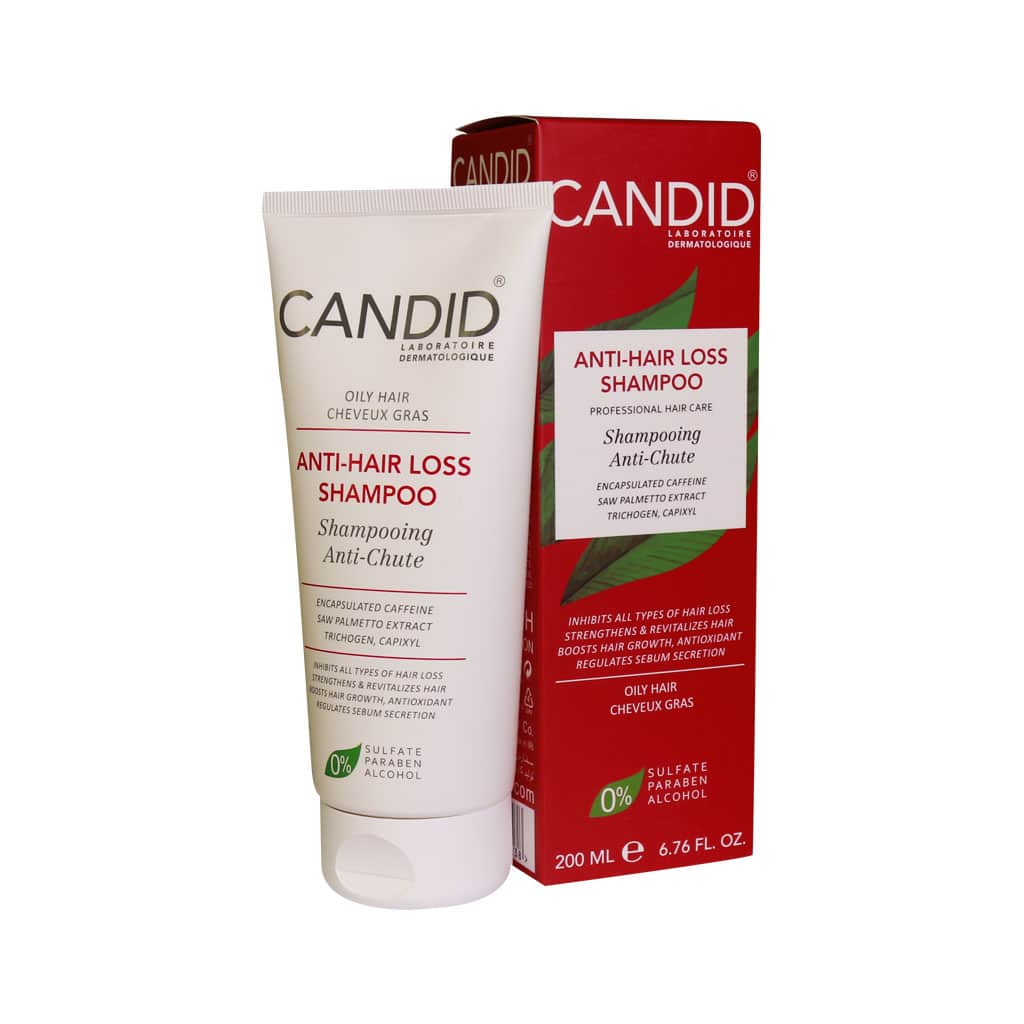 Candid-Anti-Hair-Loss-Shampoo-For-Oily-Hair-200-ml. شامپو تقویتی و ضد ریزش کاندید (مناسب موی چرب) 200ml - تصویر 1