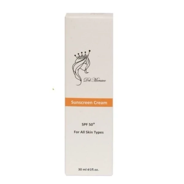 کرم-ضدآفتاب-01-دل-موناکو کرم ضد آفتاب بی رنگ SPF50 دل موناکو 30 میلی لیتر - تصویر 1